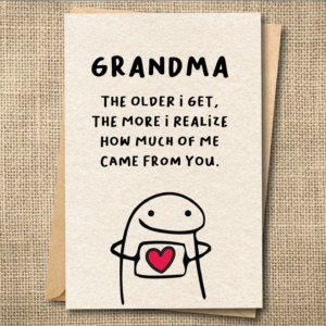 Funny Grandma Appreciation Card | Birthday Thank You Message for Grandmother | Snarky Card