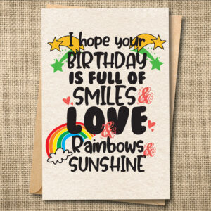 I Hope Your Birthday Is Full of Smiles & Love | Funny Birthday Card