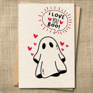 You're My Boo | Funny Ghost Love Card | Cute Halloween Love Card | Snarky Card