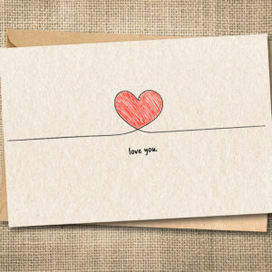 Love You | Sweet Love Card | Simple Romantic Card | Snarky Card