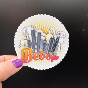 Bebop Phish-inspired vinyl sticker artwork