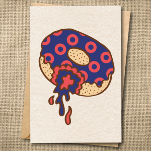 Fishman Donut — Phish Greeting Card
