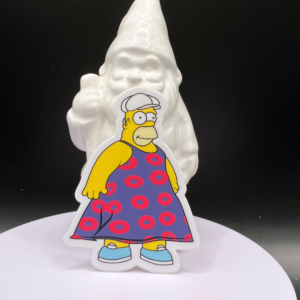 Fat Homer donut Phish-inspired die cut vinyl sticker artwork