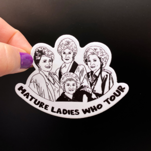 Golden Girls Phish and Grateful Dead-inspired die cut vinyl sticker artwork