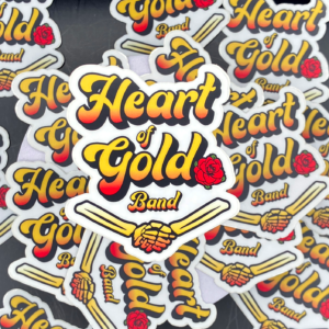 Heart of Gold Dead-inspired vinyl sticker artwork