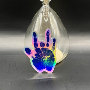 Jerry Hand holographic vinyl sticker artwork