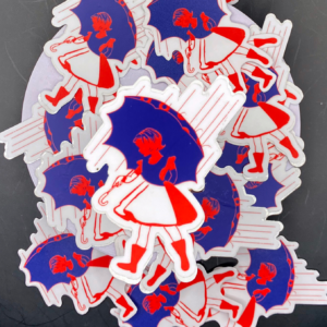 Petrichor Morton Salt Girl Phish-inspired die cut vinyl sticker artwork