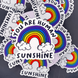 Human Sunshine Vinyl Sticker