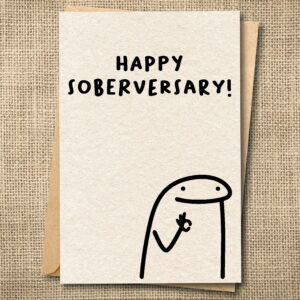 Happy Soberversary — Sobriety Card